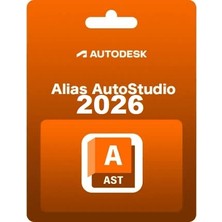 Autodesk Alias Autostudio 2026 (Windows) - 1 Pc 3 Yıl Dijital Kod