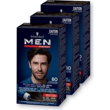 Str Store Schwarzkopf Saç Boyası 80- Kahve Siyah-Kolay ve Hızlı Beyaz Kapama -3 Adet