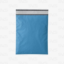 Svs Etiket Plastik Cepsiz Mavi Kargo Poşeti - 25X30+5 / 500 Adet