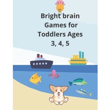 Toptan Budur Bright Brain Games For Toddlers Ages 3,4,5: Boost Thinking Skills: Tracing, Coloring, Matching Games