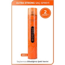 Ultra Strong Turuncu Saç Spreyi 400 ml 2 Adet