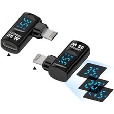 Toptan Budur Lightning - Type-C 35W Mini Otg Dönüştürücü