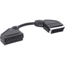 Hubrendy Sh Scart Scart Erkek-Dişi Ara Kablo 20 cm Elektromer