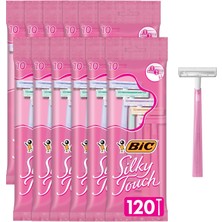 Str Store Silky Touch Kadın Çift Bıçaklı Tek Kullanımlık Jilet 10 Adet - 12'li Paket (120 Jilet Rengi)