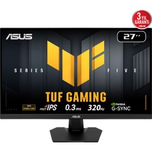 Asus Tuf Gamıng VG27AQM5F 27″ 320Hz 1ms HDMI Dp Adaptivesync HDR10 Qhd Fast IPS Gaming Monitör