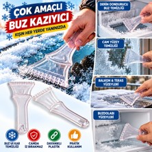 Ar Armese Çok Amaçlı Buz Kazıyıcı Şeffaf Plastik Araç Camı Buz Kar Temizleme Aparatı Buzdolabı Derin Dondurucu Kazıyıcı