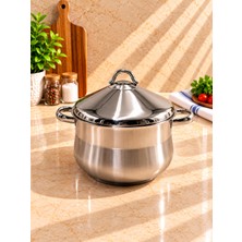 Bonera 24 cm 7,5 Lt 18/10 Çelik Derin Tencere 16 cm Derinlik