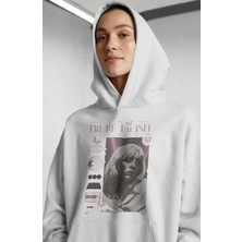 Sevbano Billie Eilish Şarkıcı Ön Baskılı Unisex Oversize Premium Hoodie