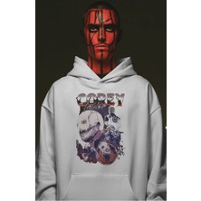 Sevbano Corey Taylor Slipknot Rock Metal Şarkıcı Ön Baskılı Unisex Oversize Premium Hoodie