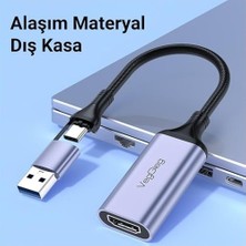 Prime 1080P 60Hz HDMI Video Capture Card USB 3.0 ve Type-C Görüntü Yakalama Kartı