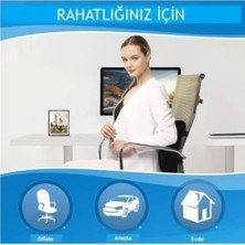 Visco Ortopedik Bel Sırt Minderi – Ofis Koltuğu & Için Bel Destek Yastığı, Medikal Sırt Dayama Koltuk Minderi