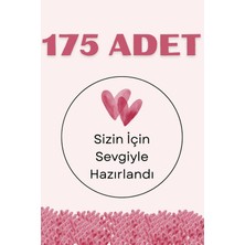 Hanelia Art 175 Adet "sizin Için Sevgiyle Hazırlandı" Sticker Etiket 3x3 cm – Paketleme Kargo Kutusu Hediye Etiketi