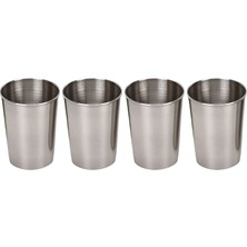 Chavin 4 Adet 170 Ml. Çelik Çok Amaçlı Shot Kahve Kamp Piknik Bardağı MT327-4