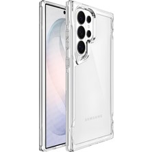 Str Store Samsung Galaxy S26 Ultra Için Crystal Armor Serisi Şok Emici Yumuşak Silikon Kenar Arkası Sert Polikarbonat Darbeye Dayanıklı Şeffaf Kılıf (Galaxy S26 Ultra)