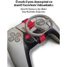 Salıncak Ps5 Mini Direksiyon Seti Gri Kırmızı Audı (Metal Rulmanlı)