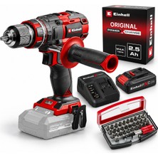 Einhell Tp- CD 18/80 Li I Bl Akülü Solo Darbeli Matkap +1x 2.5 Ah Starter Kit Akü + Kwb 32 Parça Bits Uç