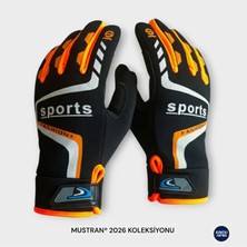 Mustran Kaydırmaz Avuç Içi Motosiklet Atv Scooter Bisiklet Eldiveni | Rüzgar Korumalı L-Xl Uyumlu Spor Eldiven
