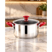 Akdeniz Elit Serisi 18 cm 2,25 Litre 18/10 Derin Çelik Tencere