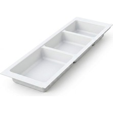 Elovias Mesan Traybond 3 Bölme Beyaz Kaşıklık 157mm (105-83-06-302)