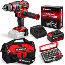 Einhell Tp- CD 18/80 Li I Bl Akülü Solo Darbeli Matkap + 1 x 4 Ah Starter Kit Akü + Kwb 32 Parça Bits Uç + Kumaş Çanta