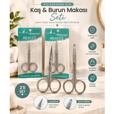 Sevora Home 2 Adet Kaş Bıyık & Burun Kılı Kulak Kılı Kesme Kaş Makası Çok Amaçlı
