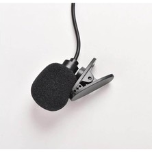 Str Store 4 Pin 3.5 mm Telefon Bilgisayar Kamera Için Yaka Mikrofonu