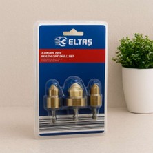Birsence Plastik Boru ve Sac Metal Delme Bits Uç Seti 3'lü (15-19-24 Mm)