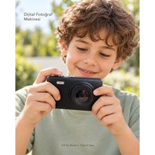 OtoTech Fotoğraf ve Video Çekimi Için Type C Şarjlı Siyah Dijital Kamera