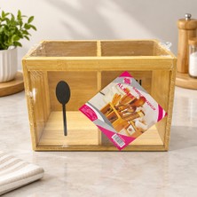Str Store 2 Bölmeli Ahşap Kaşıklık