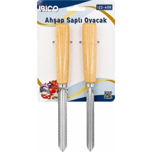 Str Store Ahşap Saplı Metal Oyacak 24CM
