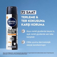 Str Store Erkek Sprey Deodorant Black&white Invisible Güçlü Etki 150 Ml, 72SAAT Anti Perspirant Terleme ve Ter Kokusuna Karşı Koruma,kıyafetlerde Leke Karşıtı