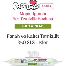 Str Store Easy Clean Lotus Çiçeği Kokulu Mopa Uyumlu Yer Temizlik Havlusu 50 Yaprak