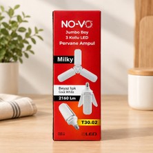 Str Store Jumbo Pervane Ampul 30W 3 Kollu Milky