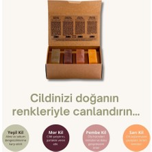 Str Store Kadın Kil Sabunu Seti 4X120 gr - Yağlı, Hassas ve Olgun Ciltler Için Doğal Kil Sabunları | Yüz, Vücut ve Saç Bakımı