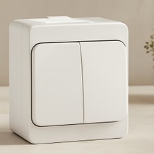Str Store Sıvaüstü Komitatörlü Iki Anahtarlı Priz