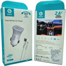 Teknotok Çift USB Girişli (Iphone) Kablolu Araç Şarj Aleti Dvip C01-L