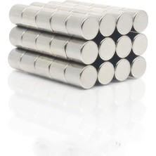 Str Store Neodyum Mıknatıs Silindir Yuvarlak D10X10 mm - 10 Adet - Güçlü Neodyum