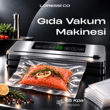 Gıda Mühürleme Vakum Makinesi - Yiyecek Tazeliği Koruma Ev/restoran - 10 Adet Poşet Hediyeli