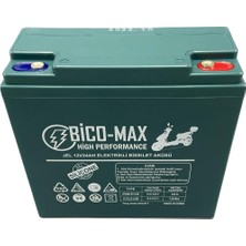 Bico-Max 12V 24AH Jel Elektrikli Bisiklet Aküsü POWER25