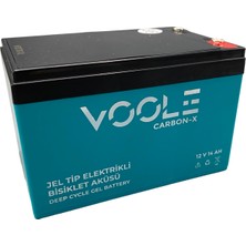 Voole 12V 14AH Jel Elektrikli Bisiklet Aküsü VE1214