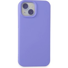 Str Store Apple iPhone 15 Kılıf Nano Içi Kadife Silikon - Lila