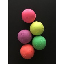 Kardelen Pet Kardelen Termoplastik Pati Desenli Köpek Oyun Topu M 5.5 cm Çok Renkli