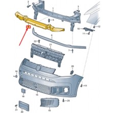 TŞT Volkswagen Caddy (2020 Yılında Çıkan Kasa) Ön Tampon Darbe Emici (Oem No: 2K7807248A)