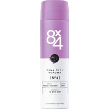 Str Store 8x4 No.4 Vibrant Flower Kadin Sprey Deodorant 150ML 1 Paket (1 x 125 G)