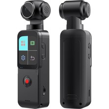 Str Store Pocket 5k Aksiyon Kamerası 4K/60FPS Video, 75MP Fotoğraf, 270° Dönebilen Lensli 1.69 Inç Dokunmatik LCD Ekranlı, 150° Geniş Açılı Wifi Destekli Mini Vlog Kamera