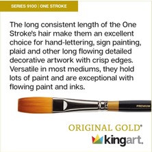 Str Store Orijinal Gold 9100 Serisi Premium Sanatçı Fırçası, Golden Taklon One Çizgi Boyutu: 1/2