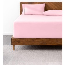 Str Store Lastikli & Hipoalerjenik ÇARŞAF%100 Pamuk Penye Kumaş Pembe 200X200, Luxcarsaf