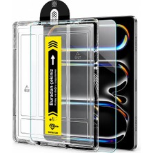 Str Store iPad Pro 11 2018-2022 ile Uyumlu Kolay Aparatlı Ekran Koruyucu