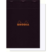 Str Store Rhodia Çizgisiz Bloknot, Siyah, 210X297MM