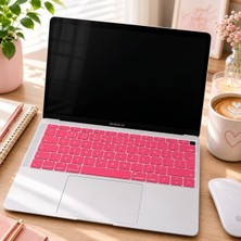 Str Store MacBook Air Klavye Koruyucu Uk Iso Avrupa Ingilizce Uyumlu A1932 A2179 A2337 M1 | Ters L Enter Silikon Ince Keyboard Cover Pembe